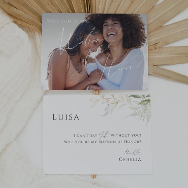 Grüne und vergoldete Foto Matron der Ehrenkarte Einladung (Von Creator hochgeladen)