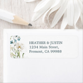 Grüne und weiße Blume Hochzeit