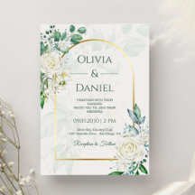 Grüne und Weiße Elegante Hochzeit