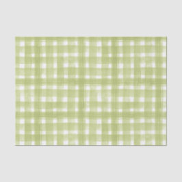 GRÜNE UND WEISSE KARIERTE MUSTER SEIDENPAPIER