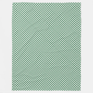 Grüne und weiße Karo-Gingham-Fleece-Decke Fleecedecke