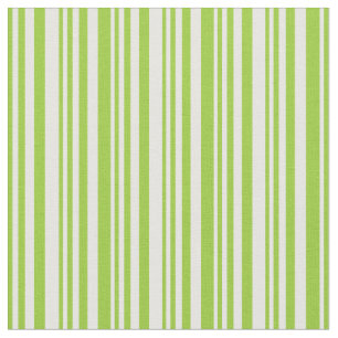 Grüne und weiße Linien Stoff