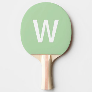 Grüne und weiße personalisierte Ping-Pong-Kugel Tischtennis Schläger