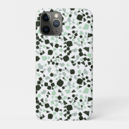 Grüne und weiße Terrazzo Minimal moderne Case Mate