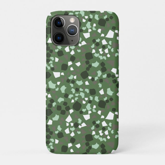 Grüne und weiße Terrazzo Modernste Technik Case-Mate iPhone Hülle (Rückseite)