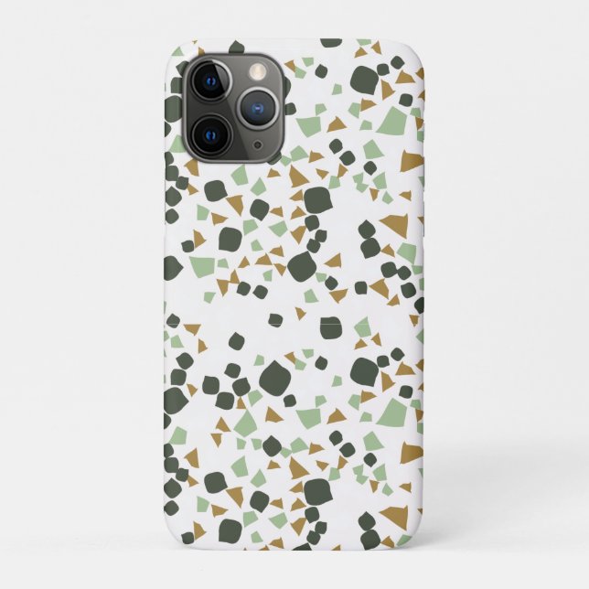 Grüne und weiße Terrazzo Modernste Technik Case-Mate iPhone Hülle (Rückseite)