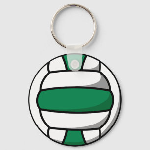 grüne und weiße Volleyball Schlüsselanhänger