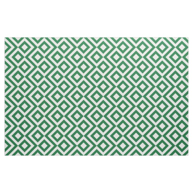 Grüne und weiße Windungs-geometrisches Stoff (Fat Quarter (45,7 x 55,9 cm))
