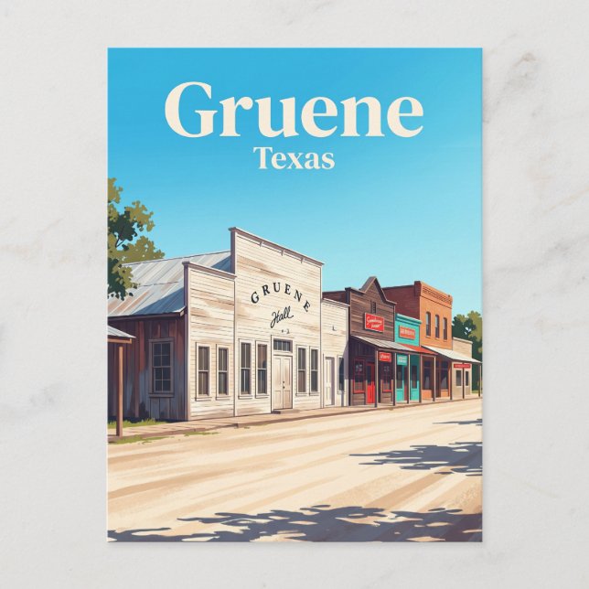 Grüne USA Postkarte (Vorderseite)
