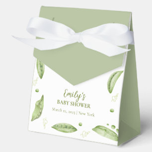 Grüne Veggie Sweet Pea in Pod Baby Dusche Geschenkschachtel