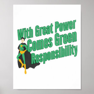 Grüne Verantwortung Poster
