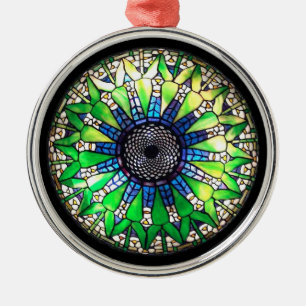 Grüne Verzierung Tiffanys Ornament Aus Metall