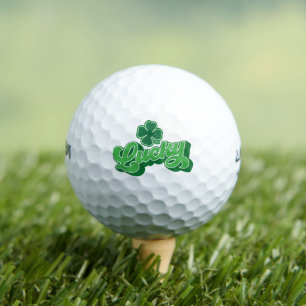 Grüne Vier-Blatt-Klee-Glücks-Golfbälle Golfball