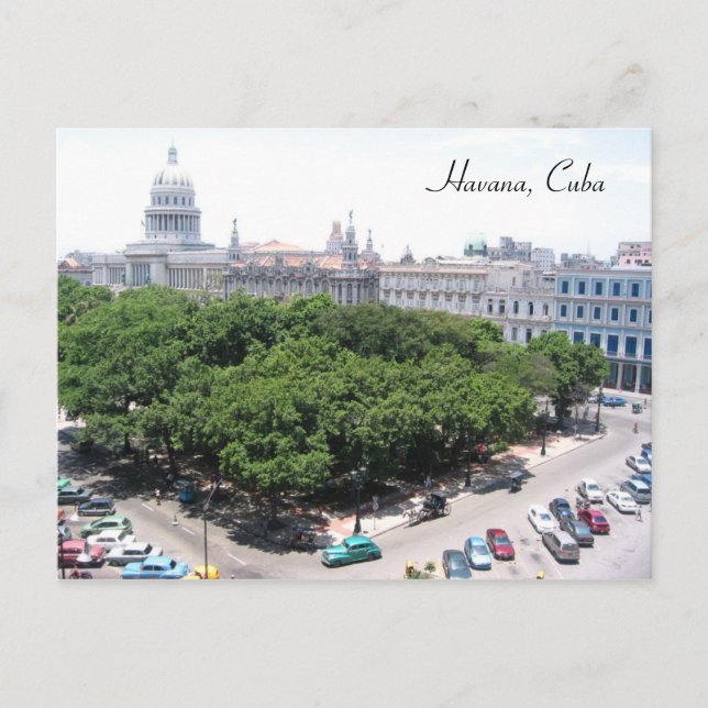 grüne viereckige Kapitole Postkarte (Vorderseite)