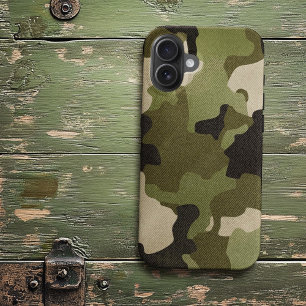 Grüne Vintage Camouflage Realistischer Grunge-Effe Case-Mate iPhone Hülle