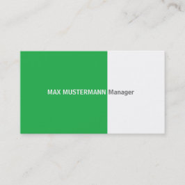 grüne Visitenkarte
