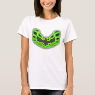 Grüne Vogel-Flügel T-Shirt