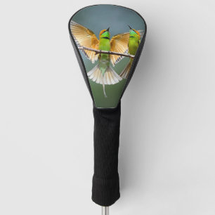 Grüne Vögel Frolisch auf dem Baumfoto Golf Headcover