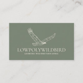 Grüne Vogelgewächse Visitenkarte