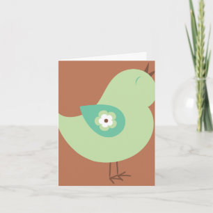 Grüne Vogelgrippe der neuen Song Spring Season Gru Feiertagskarte