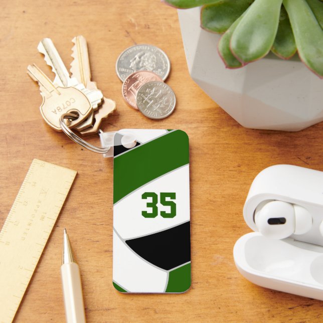 Grüne Volleyballmannschaftsgeschenke Schlüsselanhänger (Schreibtisch)