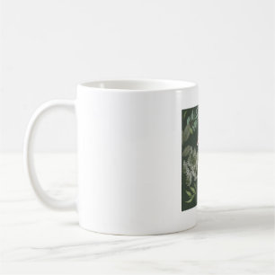 Grüne Wachtelart Wasserfarbvogel Kaffeetasse