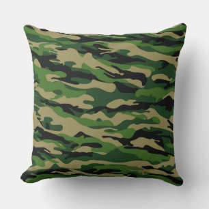 Grüne Wald Camouflage Wurfkissen Kissen