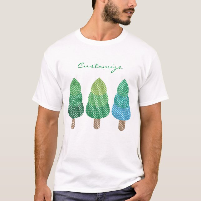 Grüne Wälder Bäume Thunder_Cove T-Shirt (Vorderseite)