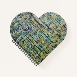 Grüne Waldmalerei Notizbuch