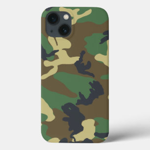 Grüne Waldtarnung iPhone 13 Hülle