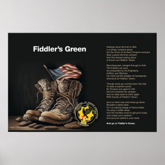 Grüne Wand-Poster von Fiddler Poster