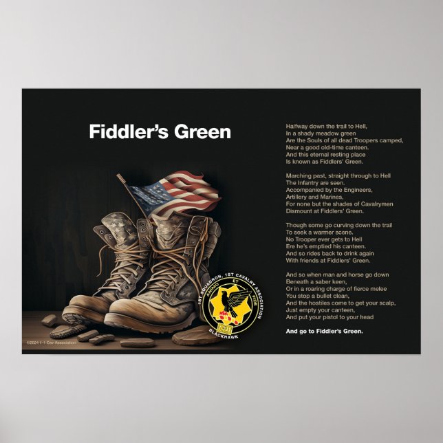 Grüne Wand-Poster von Fiddler Poster (Vorne)