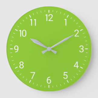 Grüne Wanduhr