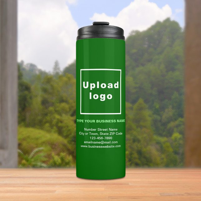 Grüne Wärmeleiter Thermosbecher (Build brand name awareness. Your business brand on green thermal tumbler.)