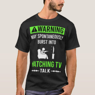 Grüne Warnung Fernsehen T-Shirt