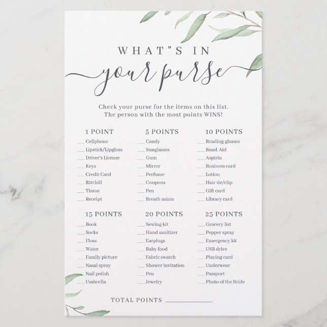 Grüne, was in deinem Brautparty ist (Vorderseite)