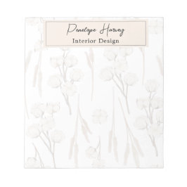 Grüne Wasserfarben Business Custom Modernes Notepa Notizblock