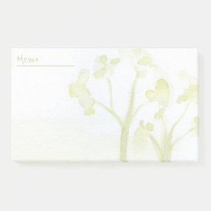 Grüne Wasserfarben Post-it Klebezettel