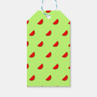 Grüne Wassermelonen-Scheibe-Wasserfarben-Kunst Geschenkanhänger
