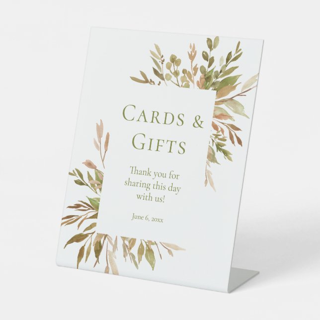 Grüne Wasserpfeifen Karten und Geschenke Sockelschild (Vorderseite)