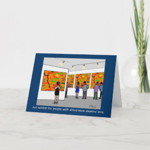 Grüne Weenii "Kunst-Ausstellungs-" Gruß-Karte Karte