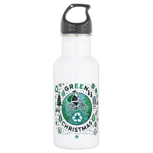 Grüne Weihnachten - Weihnachten und Recycelnd Desi Edelstahlflasche