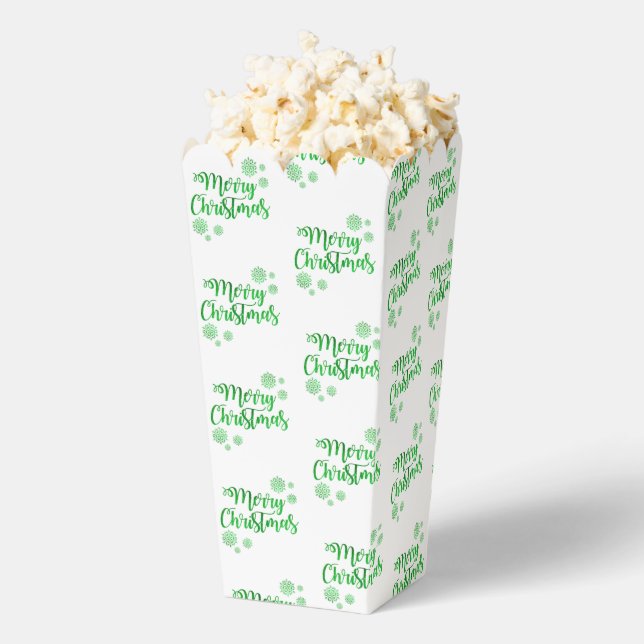 Grüne Weihnachts-Popcorn-Geschenkbox Geschenkschachtel (Geplatzt)