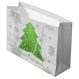 Grüne Weihnachtsbaum-Geschenktasche Große Geschenktüte