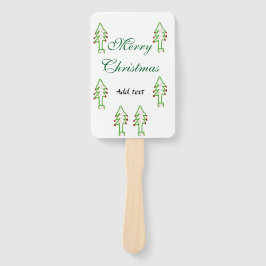 Grüne Weihnachtsbaum Rote Kirsche frohe Weihnachts Fächer