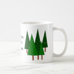 Grüne Weihnachtsbäume Tasse