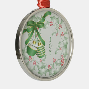 Grüne Weihnachtsbäume von Holly Light Pink Ornament Aus Metall