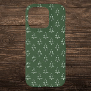 Grüne Weihnachtsbaummuster iPhone 16 Pro Hülle