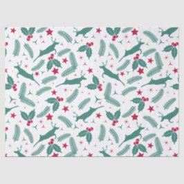 Grüne Weihnachtsbaumstruktur Seidenpapier