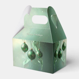 Grüne Weihnachtskugel Feiertags-Geschenkbox Geschenkschachtel